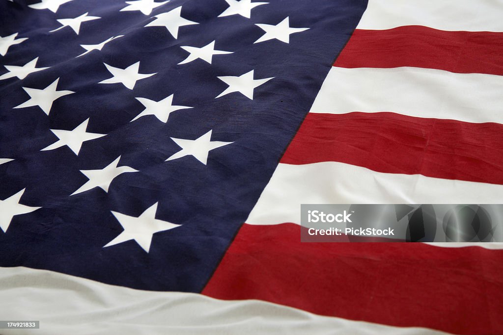 Bandiera americana - Foto stock royalty-free di A forma di stella