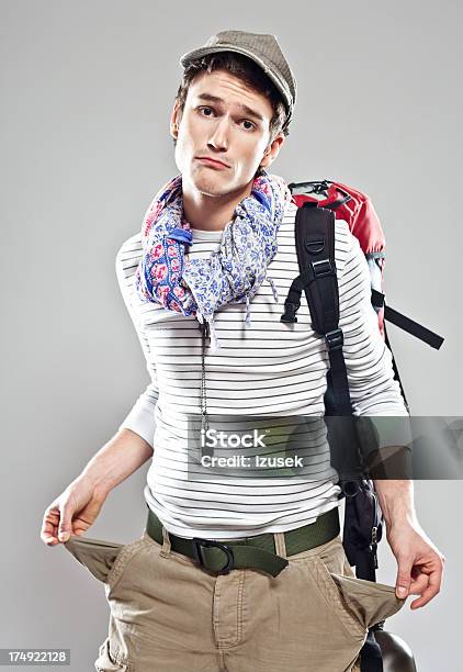 Poor Traveller Stock Photo - Download Image Now - Empty, Pocket, Looking At Camera