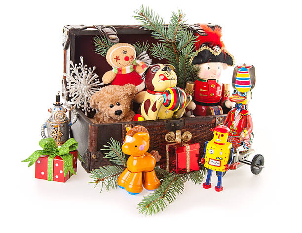istock Christmas Toys With Teddy Bear and Ornaments 174922200
