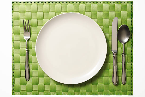 istock Isolated shot of place setting on white background 174922414
