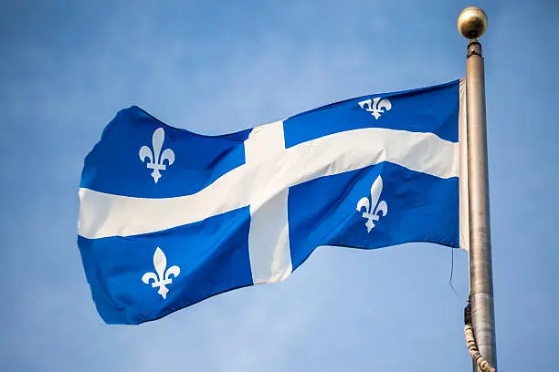 Photo of Fleur de Lys Provincial Flag of Quebec