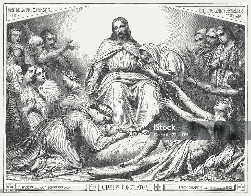 Christus Consolator - Zbiór ilustracji royalty-free (Chrześcijaństwo)