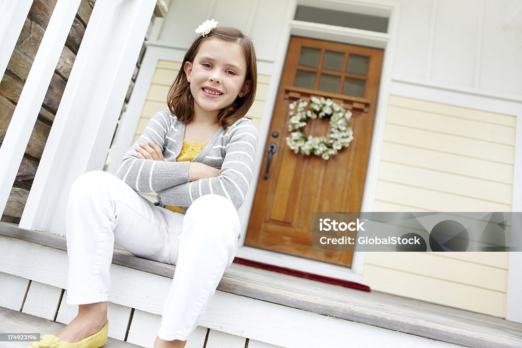 Ich bin froh, dass eine wunderschöne zu Hause! - Lizenzfrei Arme verschränkt Stock-Foto