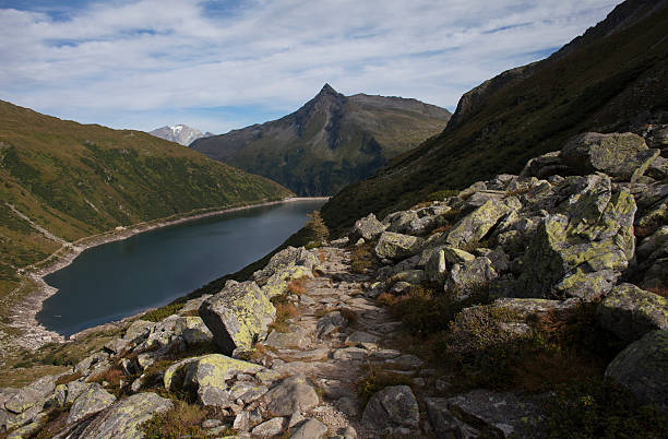 Sentiero di pietra a Mountain View - foto stock