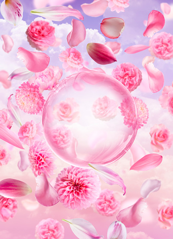 flower background for perfume