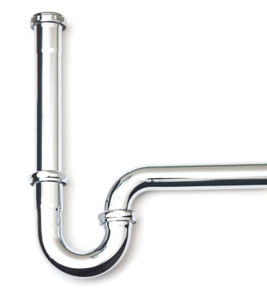 A Section of Chrome Drain