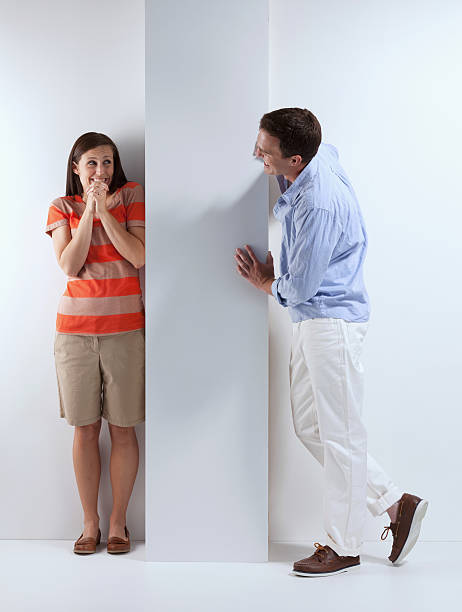 istock Couple playing hide and seek 174924478