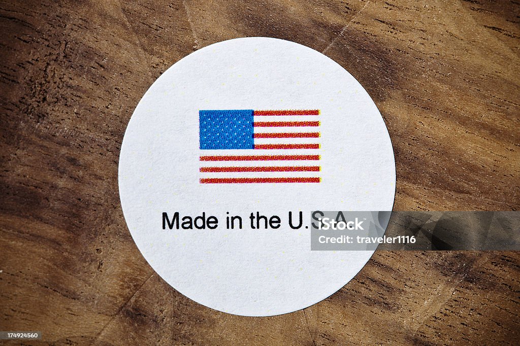 Сделано в США стикер - Стоковые фото Американская культура роялти-фри