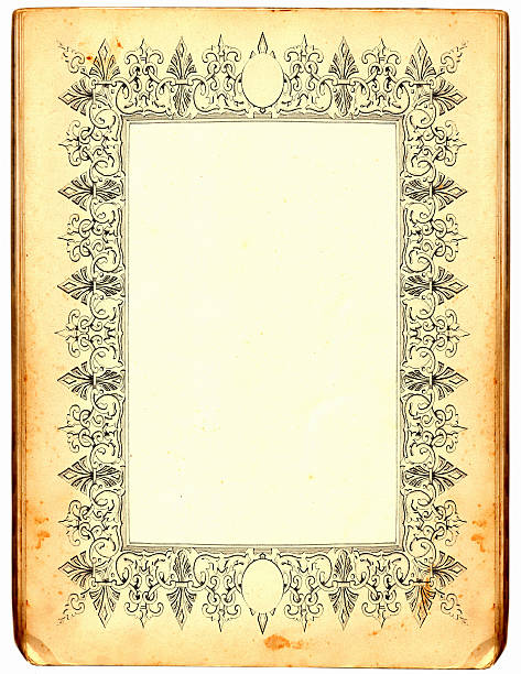 ilustrações, clipart, desenhos animados e ícones de papel antigo quadro - scroll old parchment photograph