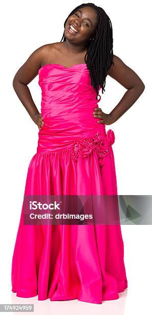 젊은 여자 핑크 Prom 정장용 졸업 무도회에 대한 스톡 사진 및 기타 이미지 - 졸업 무도회, 십대 소녀, 아프리카계 미국 민족