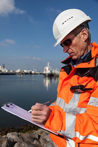 istock Petrochemical industry inspector 174925971