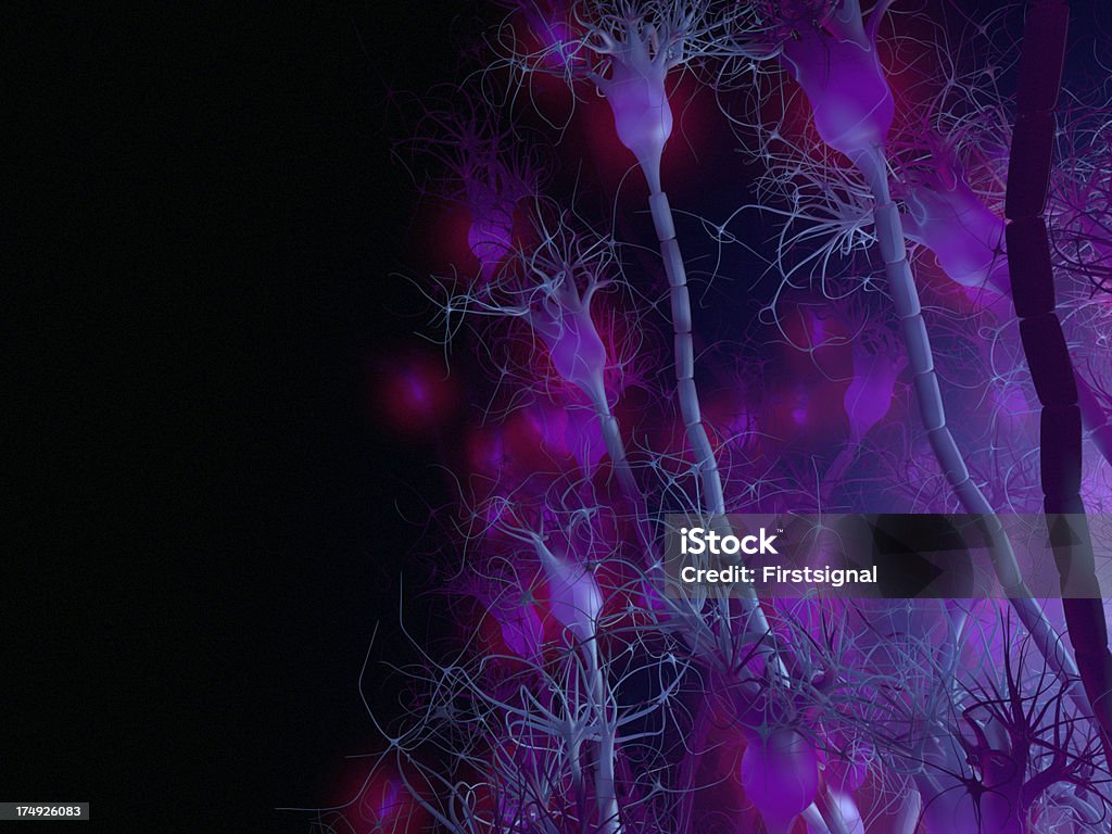 Active, synapse réseau de cellules de Neurone - Photo de Neurone libre de droits