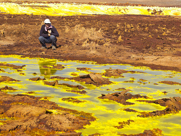 istock Tourist at Dallol 174926160