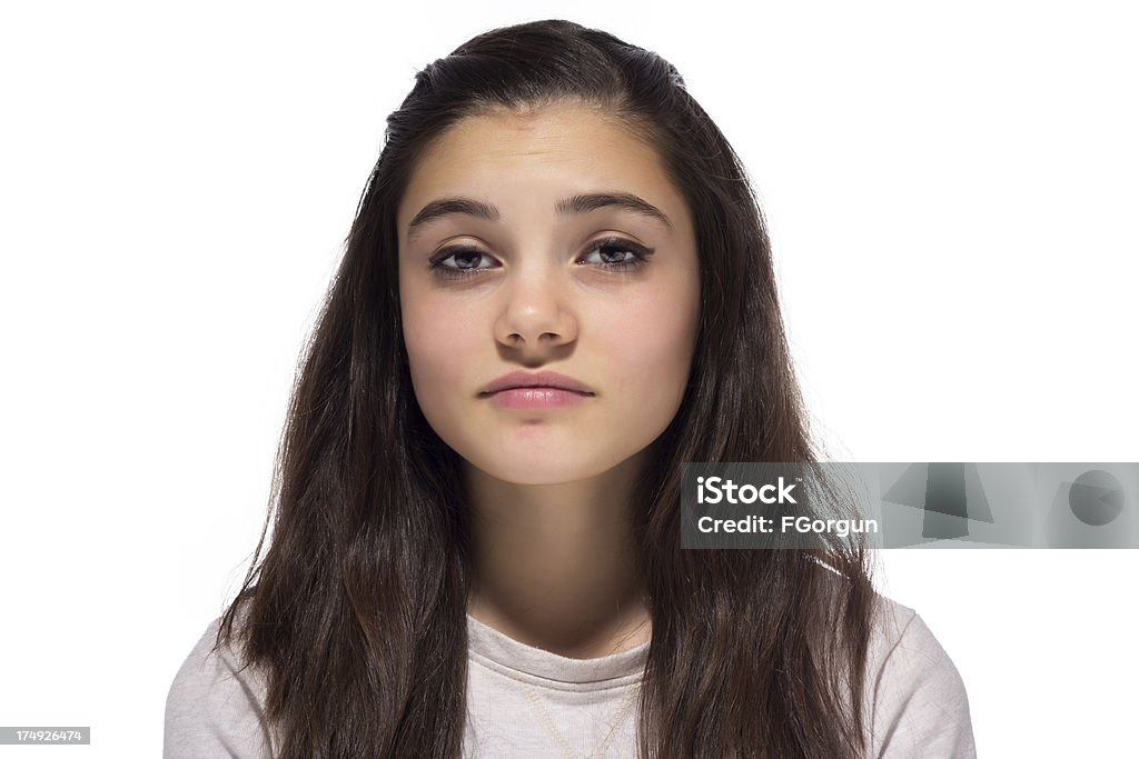 Triste Menina Adolescente - Royalty-free 14-15 Anos Foto de stock