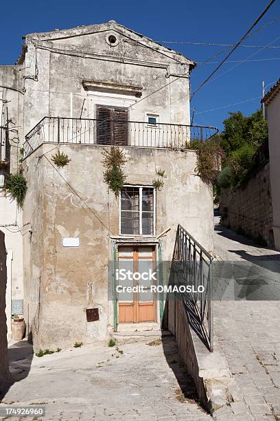 Idyllic Home In Scicli Sicily Italy Stock Photo - Download Image Now - Ancient, Balcony, Building Exterior