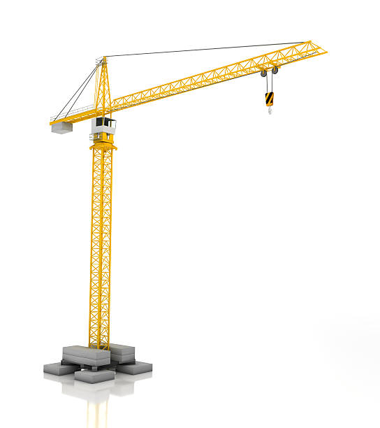 Crane, 3d render stock photo