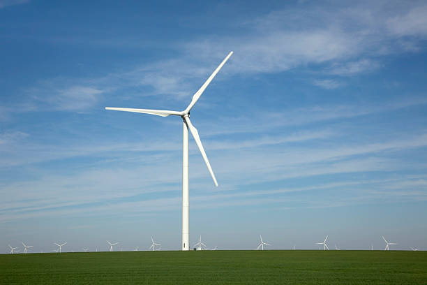 istock Crops and wind farm Olney Texas 174927184