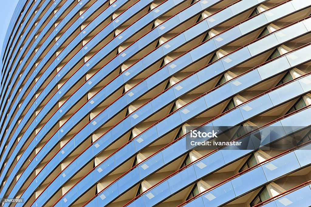 Modern Architecture Facade Detail "Marriott Hotel in San Diego, Modern Glass Facade" San Diego Stock Photo