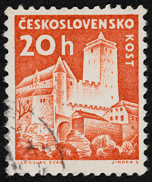 república checa selos postais - number 20 document ink symbol - fotografias e filmes do acervo