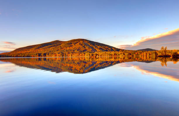 Moose Pond is located in the towns of Bridgton, Denmark and Sweden, in the state of Maine.  Pleasant Mountain Ski Area, a ski resort, are located on the pond.