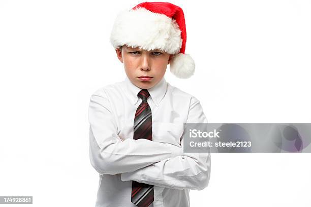 Unahppy Narodzenia - zdjęcia stockowe i więcej obrazów Boże Narodzenie - Boże Narodzenie, Dziecko, Neutralne tło