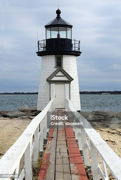 Brant Ponto Luz Nantucket - Fotografias de stock e mais imagens de Farol - Estrutura construída - Farol - Estrutura construída, Ao Ar Livre, Beira d'Água