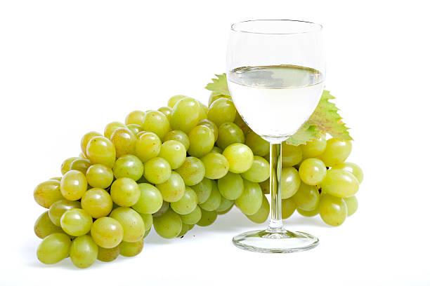 istock wine in glass with grapes 174929100