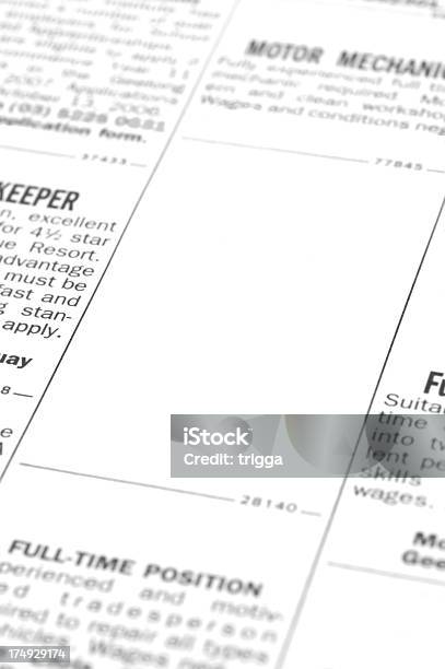 Job Ad Stock Photo - Download Image Now - Advertisement, Blank, Business