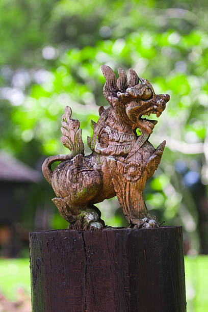 istock Carved Wooden Lion 174929236