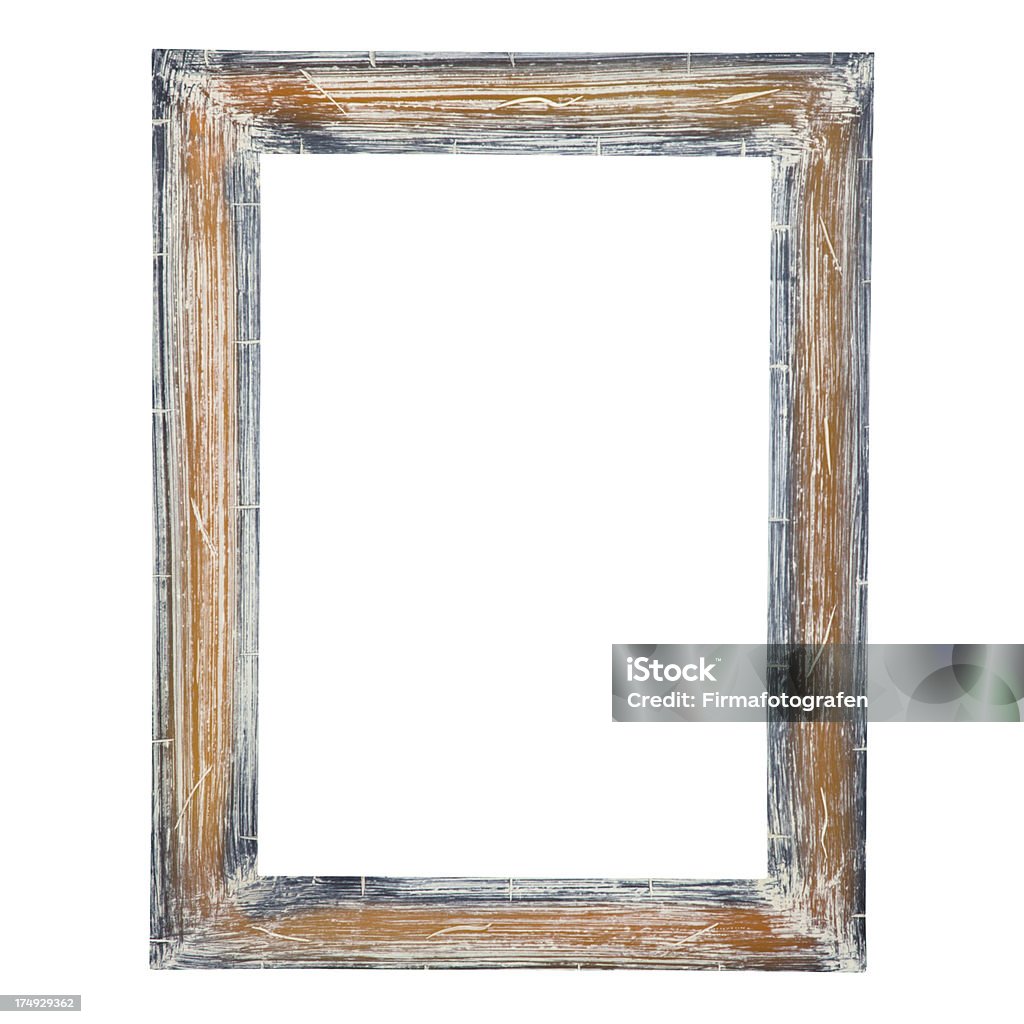 Wooden Old Fashion Frame Isolated With Copy Space A picture of a wood frame or mirror with open space for your own text or picture Classical Style Stock Photo