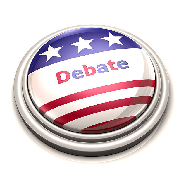 debate de botón - presidential election 2012 election photography fotograf�ías e imágenes de stock