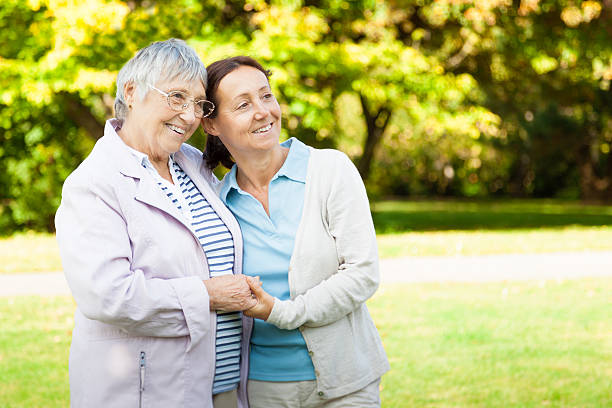 istock Senior woman and caregiver 174929515