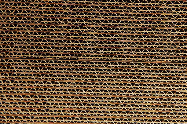corrugated cardboard background stock photo