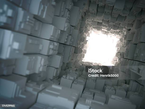 Licht Am Ende Des Cybertunnel Stockfoto und mehr Bilder von Technologie - Technologie, Ausfahrtsschild, Ende