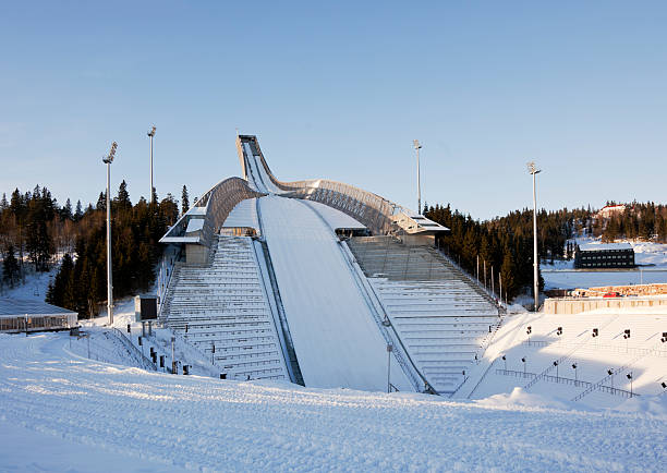 istock Holmenkollen ski jump in January. 174930025