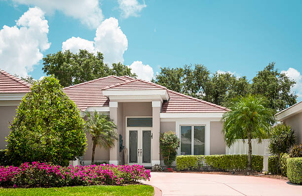 istock Home in the Suburbs with Flowers 174930054