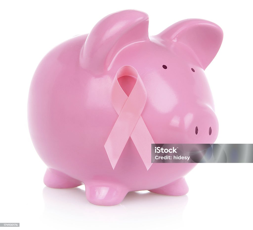 Está destinado a la recaudación de fondos para el cáncer de mama - Foto de stock de Accesorio financiero libre de derechos