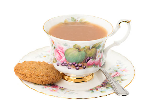istock Cup of tea with a cookie biscuit 174930476