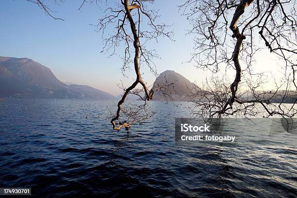 Foto de Monte San Salvatore e mais fotos de stock de Alpes europeus - Alpes europeus, Alpes suíços, Cantão de Ticino