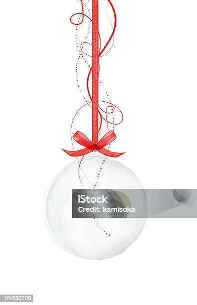 Foto de Transparente Em Branco Bola De Natal e mais fotos de stock de Bola de Árvore de Natal - Bola de Árvore de Natal, Figura para recortar, Fita