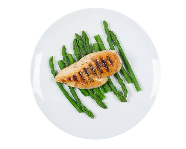 istock Grilled chicken breast and asparagus 174930809