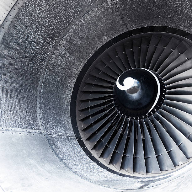 istock Aircraft jet engine turbine 174930995