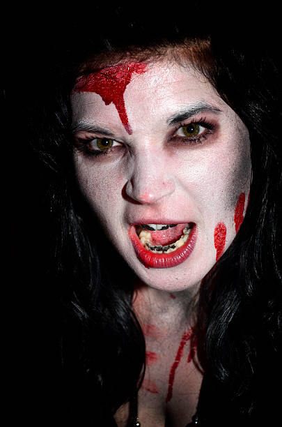 zombie garota - desire make up women human face - fotografias e filmes do acervo