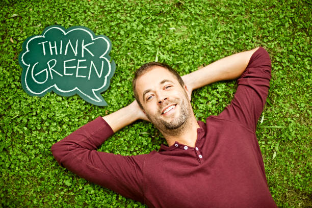 istock Man laying on the grass 174931260