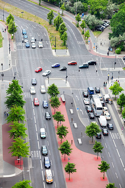 istock Street Traffic in Berlin, Germany, Aerial View 174931381