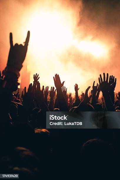 Concert Crowd Stock Photo - Download Image Now - Alternative Rock, Atmosphere, Audience