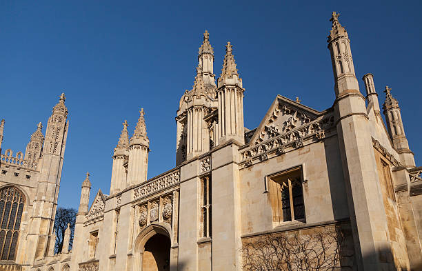 The entrance to King's College stock photo