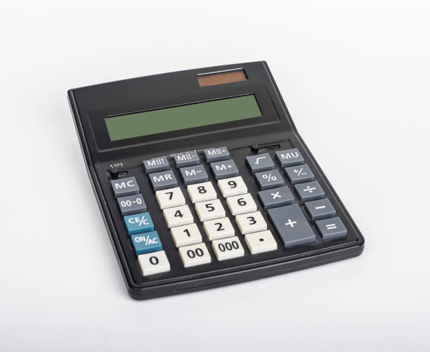 istock Calculator, old business finance and accounting tool 1749318180