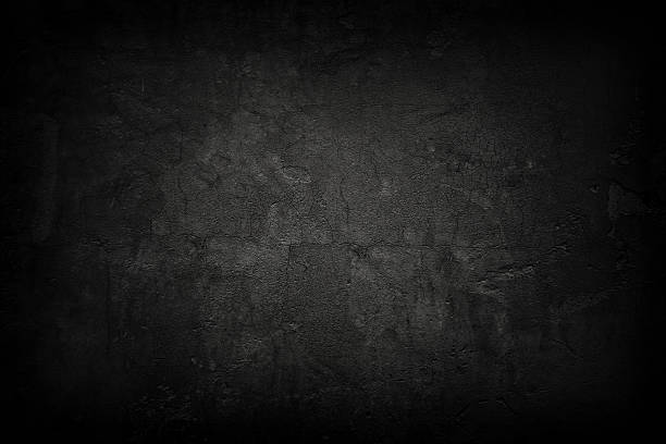グランジの壁 - 黒色 ストックフォトと画像