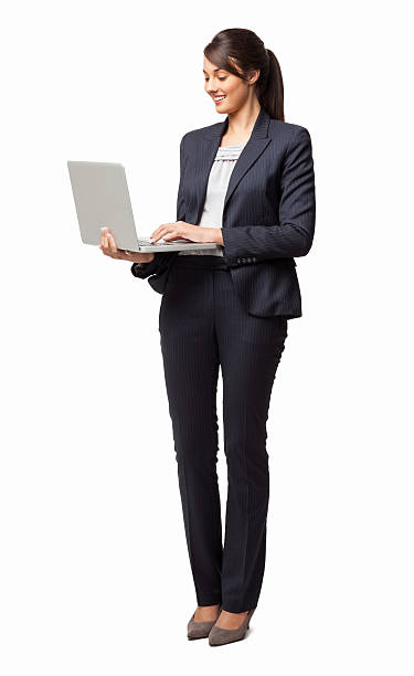 istock Female Entrepreneur Using Laptop - Isolated 174932210